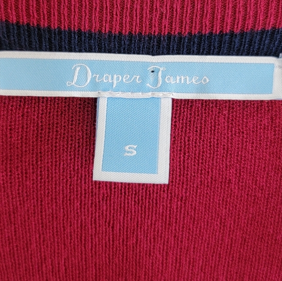 NWT Draper James | Maroon Red Ruffle Bell Sleeve Sweater Dress Size Small - Picture 5 of 8